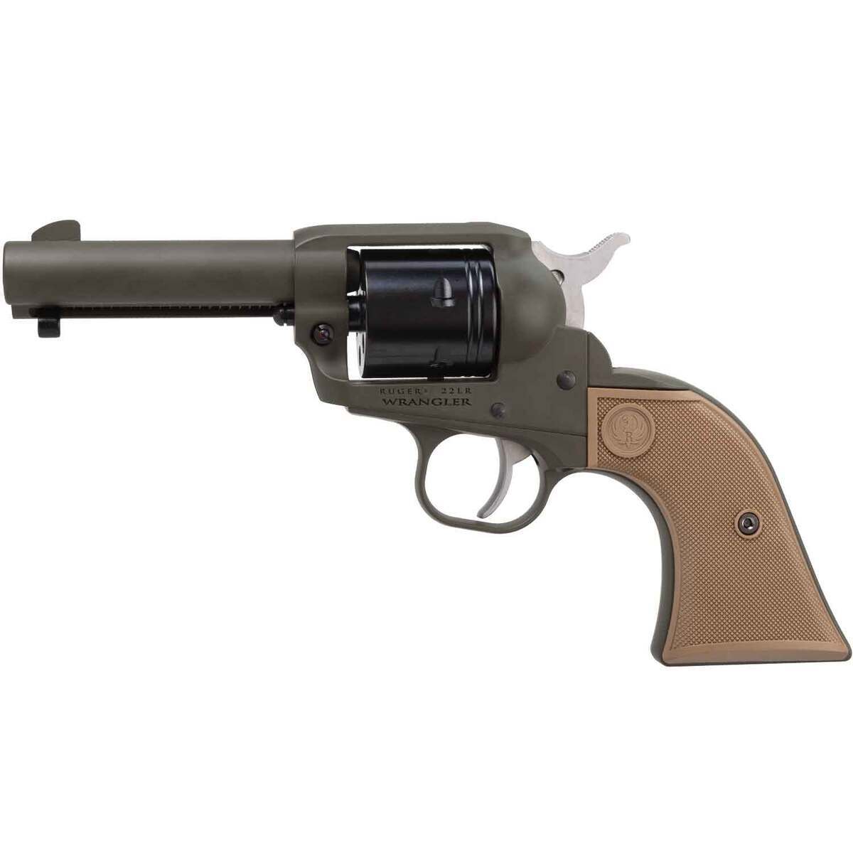 Ruger Wrangler 22 Long Rifle 3.75in OD Green Cerakote Revolver - 6 Rounds Ruger Wrangler 22 Long Rifle 3.75in OD Green Cerakote Revolver - 6 Rounds