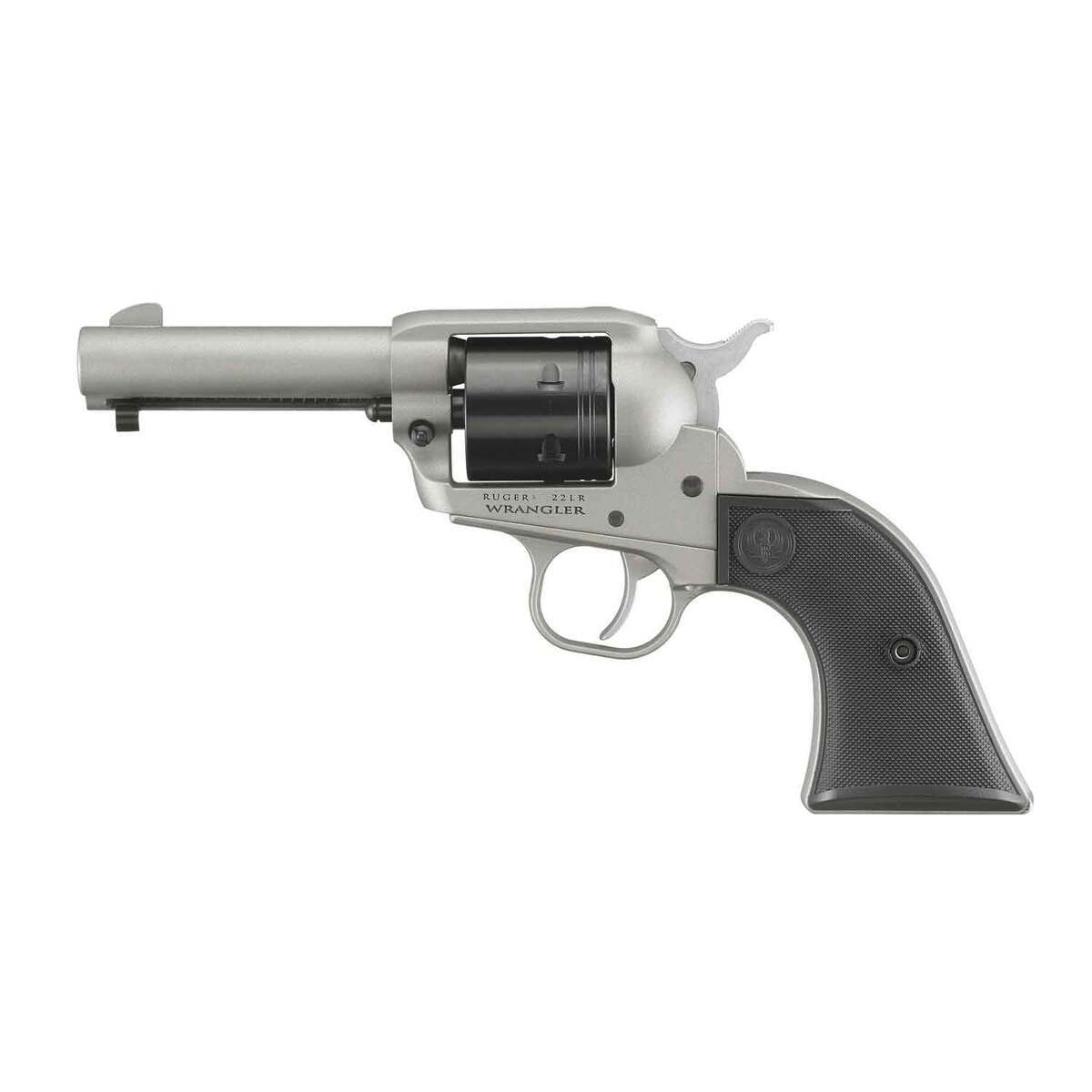 Ruger WRANGLER 22 Long Rifle 3.75in Silver Cerakote Revolver - 6 Rounds Ruger WRANGLER 22 Long Rifle 3.75in Silver Cerakote Revolver - 6 Rounds
