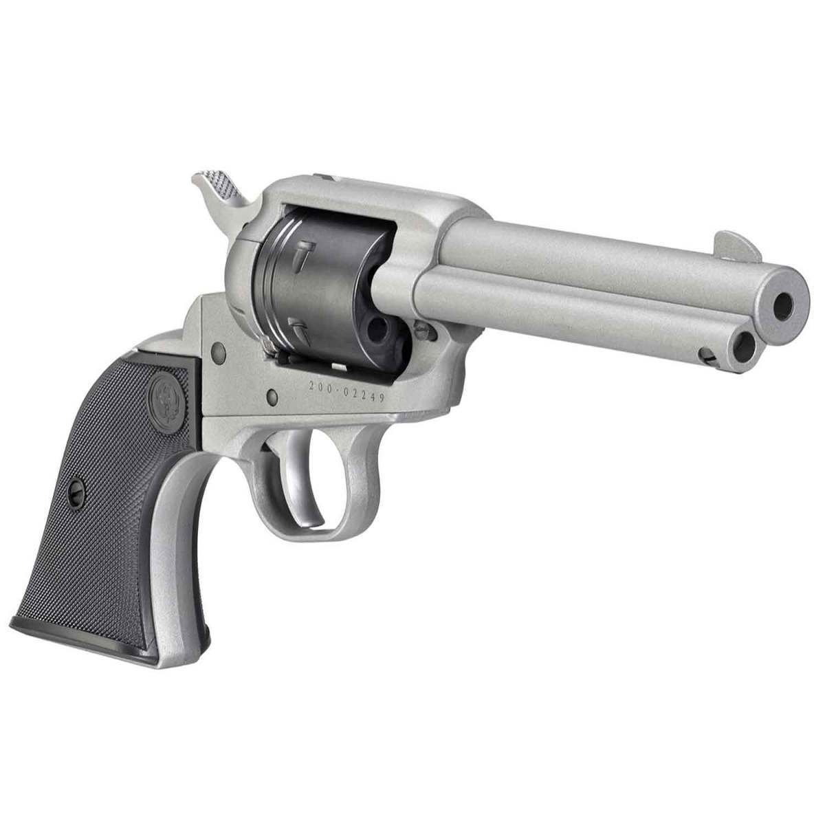 Ruger Wrangler 22 Long Rifle 4.62in Silver Cerakote Revolver - 6 Rounds Ruger Wrangler 22 Long Rifle 4.62in Silver Cerakote Revolver - 6 Rounds