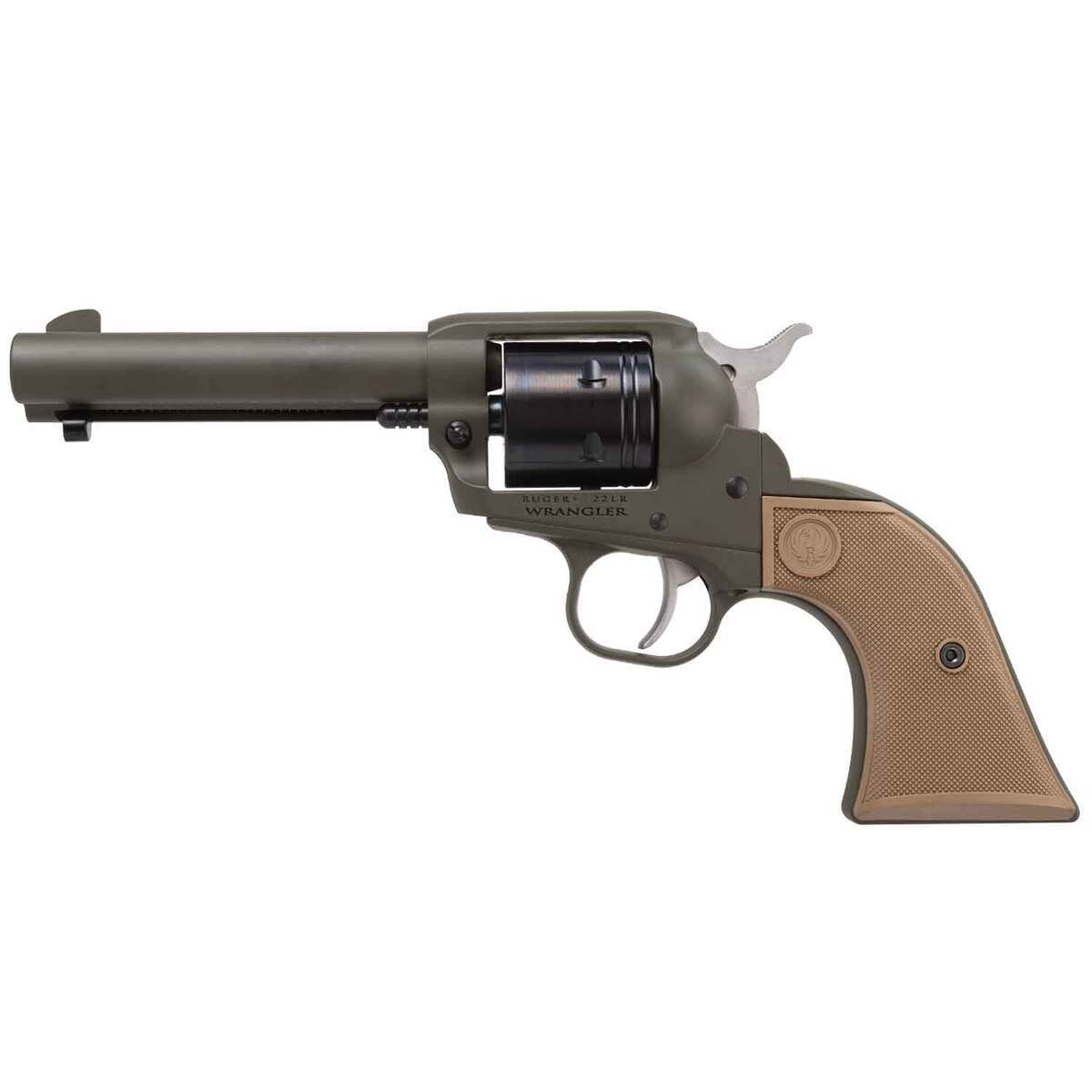 Ruger Wrangler 22 Long Rifle 4.63in OD Green Cerakote Revolver - 6 Rounds Ruger Wrangler 22 Long Rifle 4.63in OD Green Cerakote Revolver - 6 Rounds