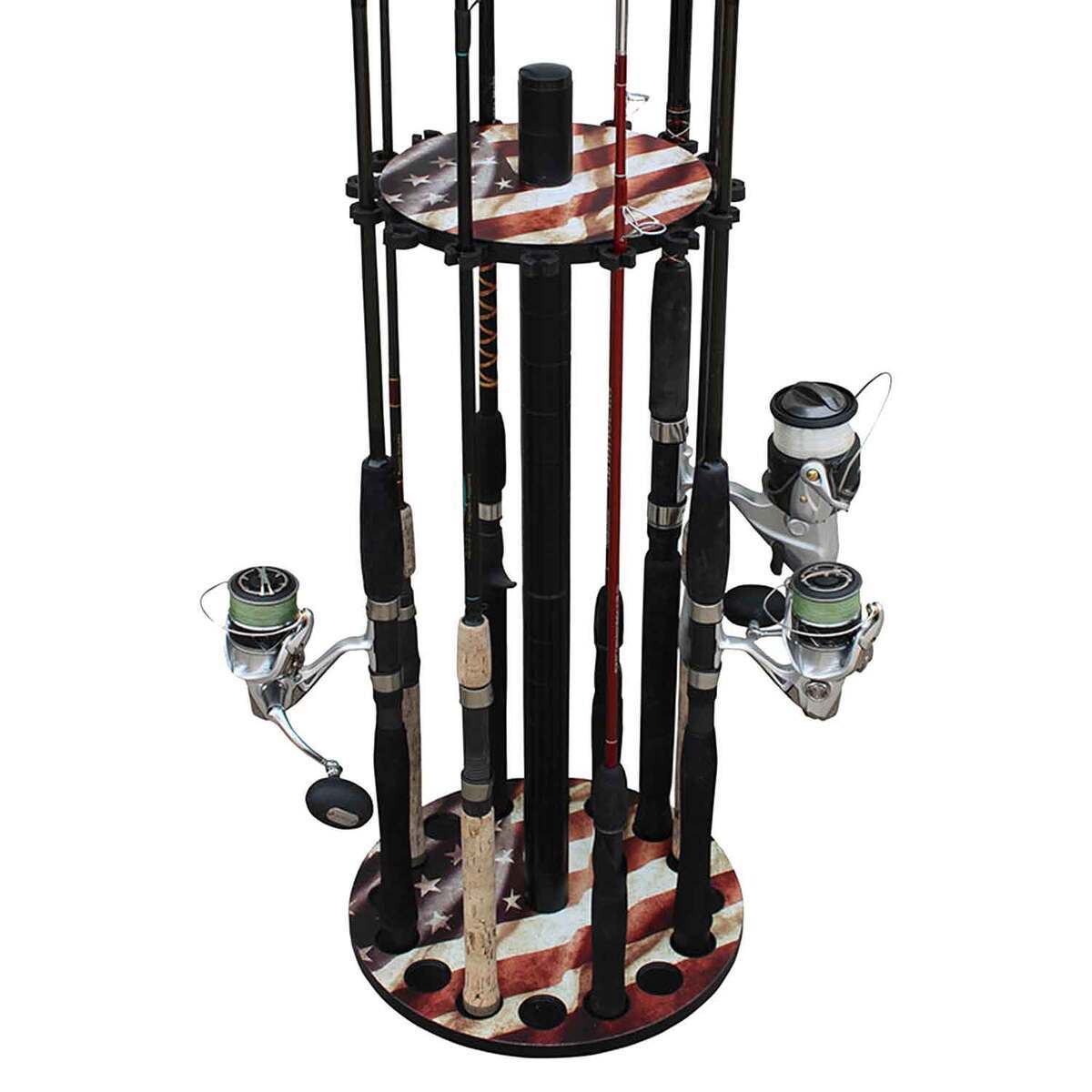 Rush Creek Creations Round Rod Rack - Americana, 16 Rod