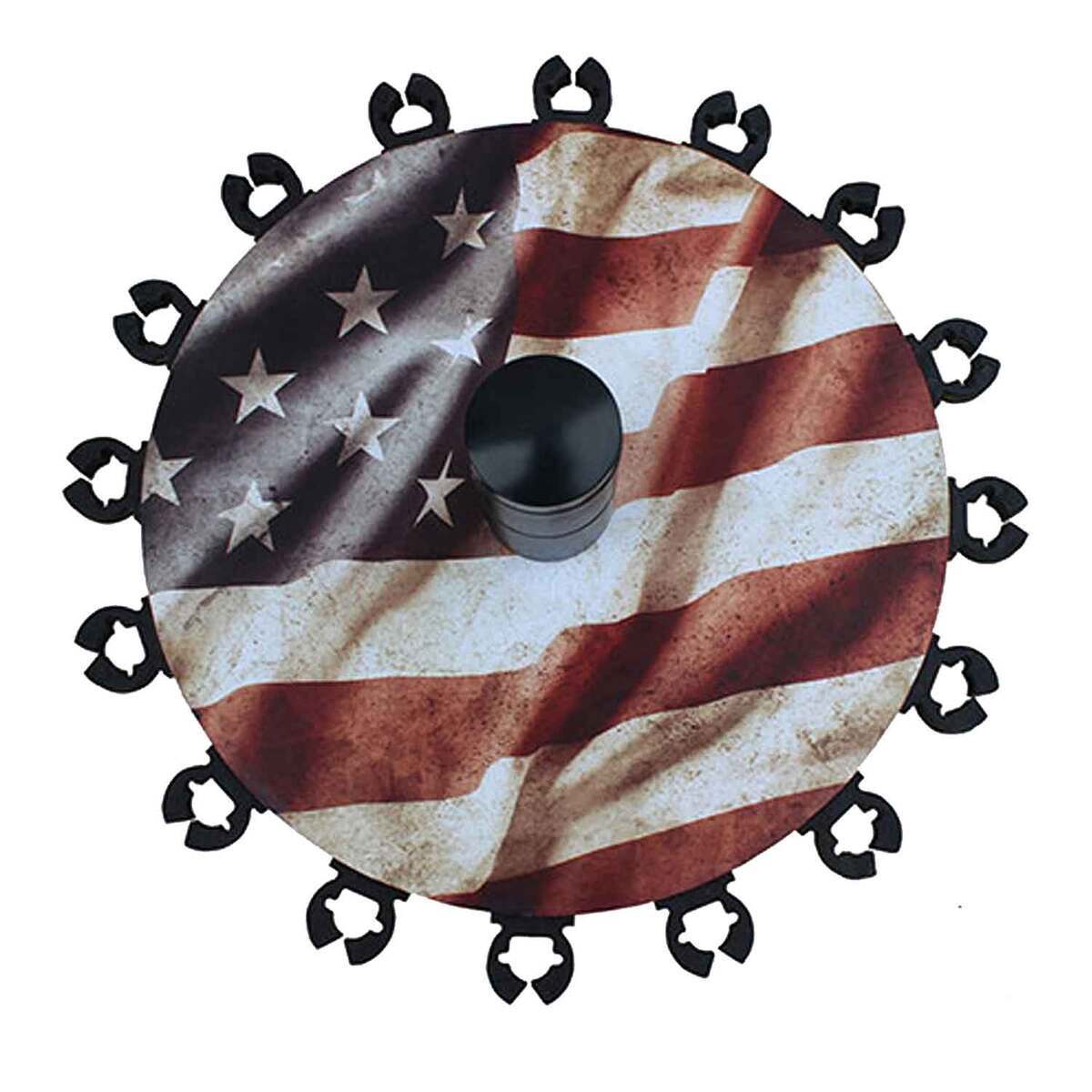 Rush Creek Creations 16 Rod Round Rack With Steel Post - Americana ...