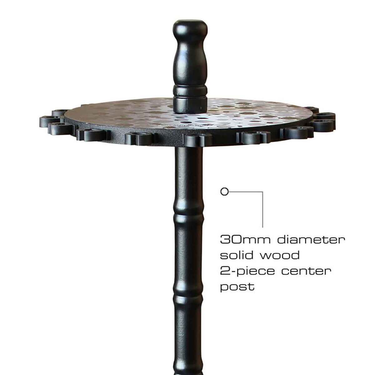 Wooden Round Racking Rush Creek Creations 16 Rod Round Rack - Gray, 30in | Sportsman's Warehouse