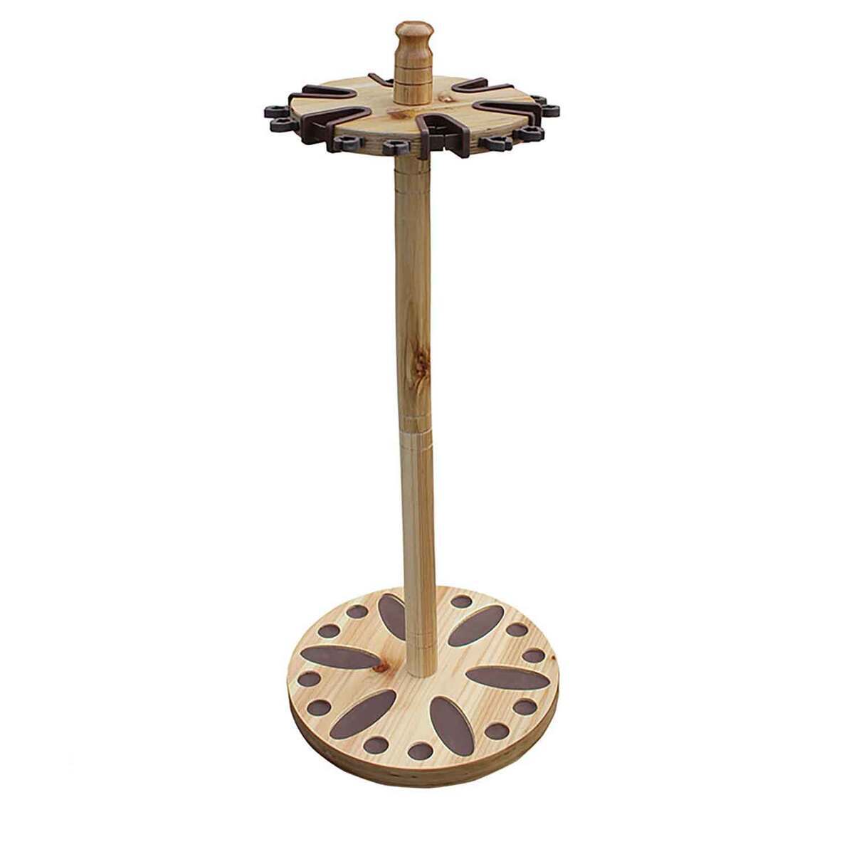 Rush Creek Creations Round Rod Rack - Light Wood Stain, 24 Rod - Light Stain Rush Creek Creations Round Rod Rack - Light Wood Stain, 24 Rod - Light Stain