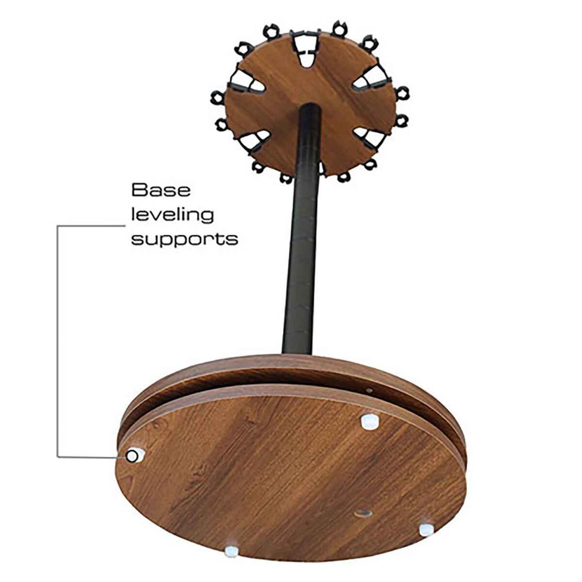 Rush Creek Creations 24 Fishing Rod Steel Post Spinning Round Rod Rack ...