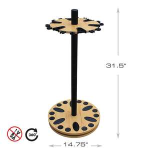 Round Fly Rod Rack Rush Creek Creations 24 Fishing Rod Steel Post Spinning Round Rod Rack ...