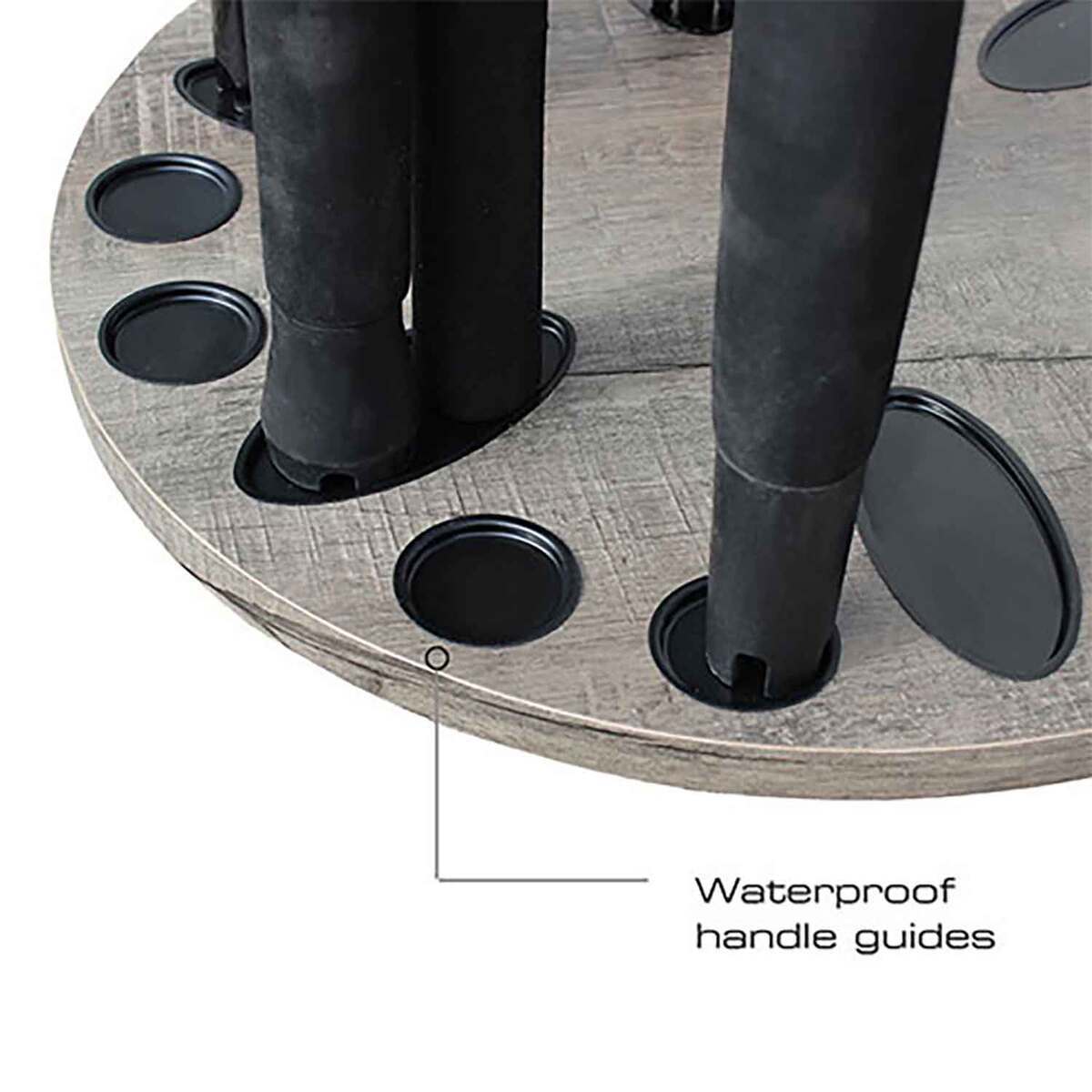 Rush Creek Creations 24 Rod Round Rack with Extension Post | Sportsman ...