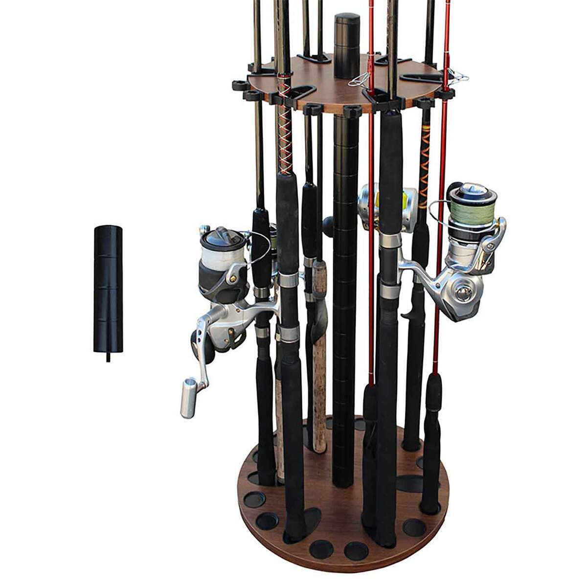 Rush Creek Creations 24 Rod Round Rack with Extension Post | Sportsman ...