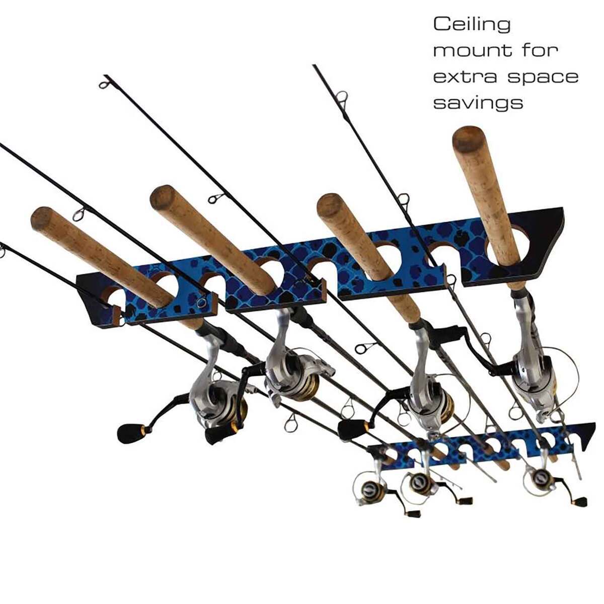 Rush Creek Creations 8 Capacity Wall or Ceiling Rod Rack | Sportsman's ...