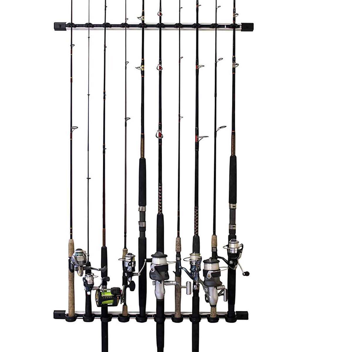 Rush Creek Creations 3-in-1 Aluminum 10 Rod Wall/Ceiling Rack Rush Creek Creations 3-in-1 Aluminum 10 Rod Wall/Ceiling Rack