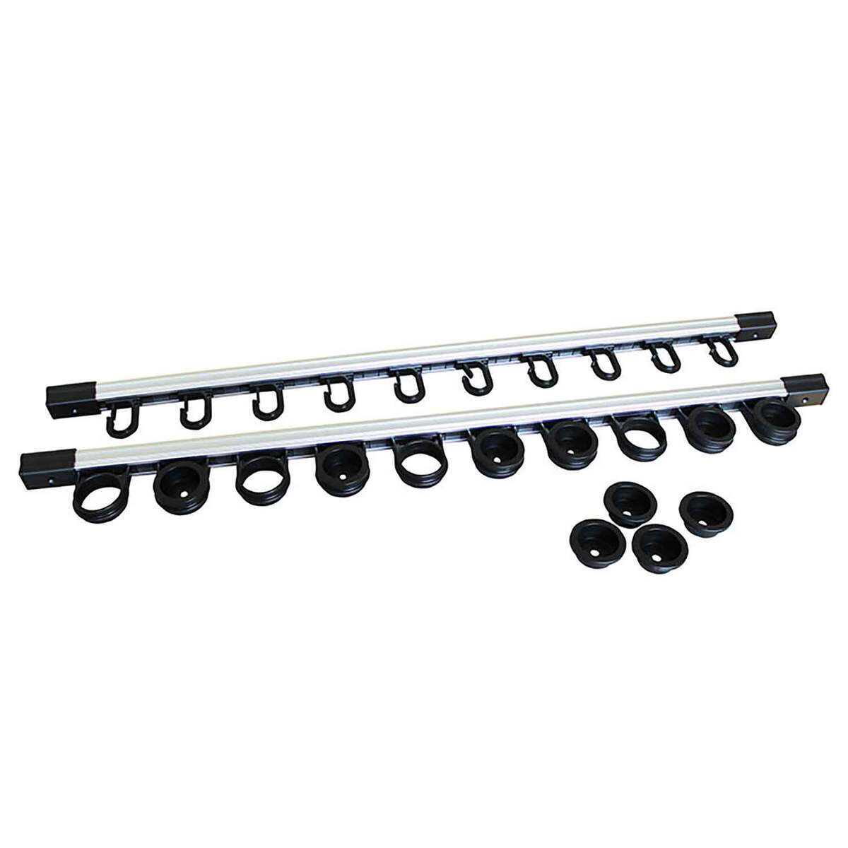 Rush Creek Creations Wall/Ceiling Rod Rack - Aluminum, 10 Rod - Aluminum, Black Rush Creek Creations Wall/Ceiling Rod Rack - Aluminum, 10 Rod - Aluminum, Black