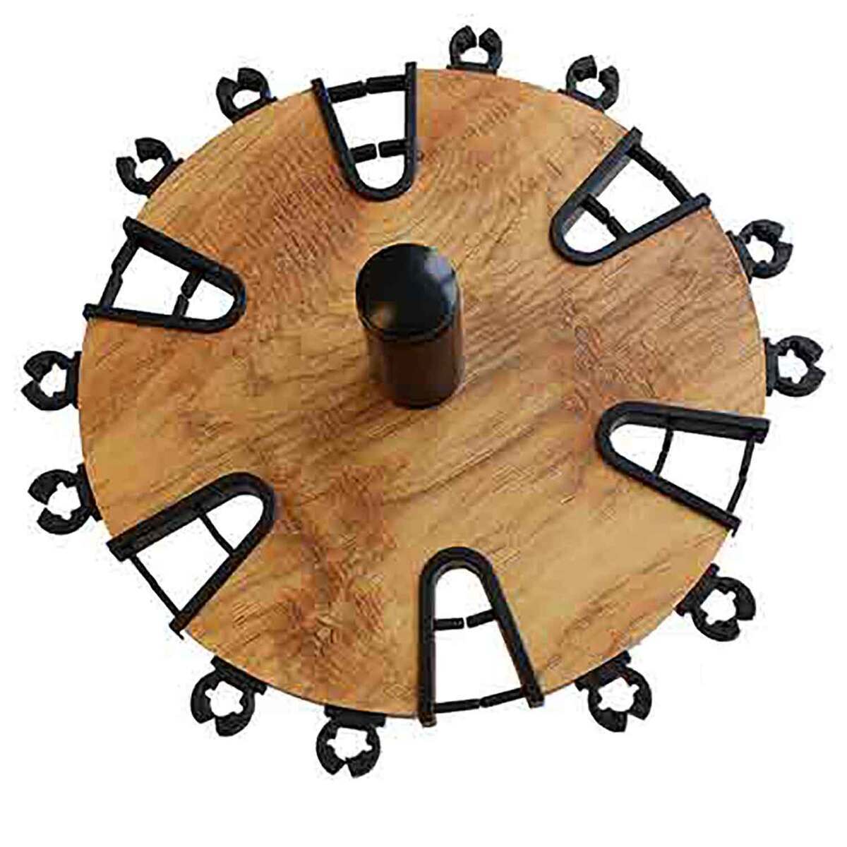 Rush Creek Creations Round Rod Rack - American Cherry, 24 Rod ...