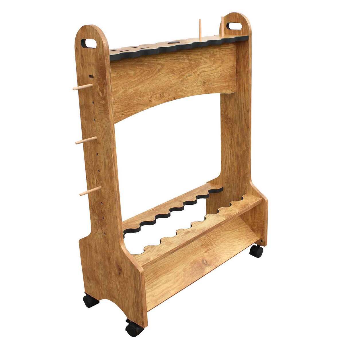 Rush Creek Creations Double Sided Rolling 16 Rod Holder With Bonus High ...