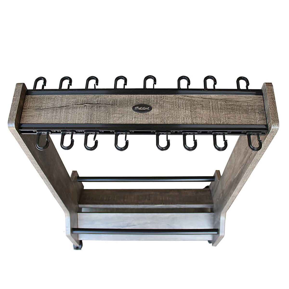 Rush Creek Creations Double Sided Floor Rod Rack - Driftwood, 16 Rod - Driftwood Rush Creek Creations Double Sided Floor Rod Rack - Driftwood, 16 Rod - Driftwood