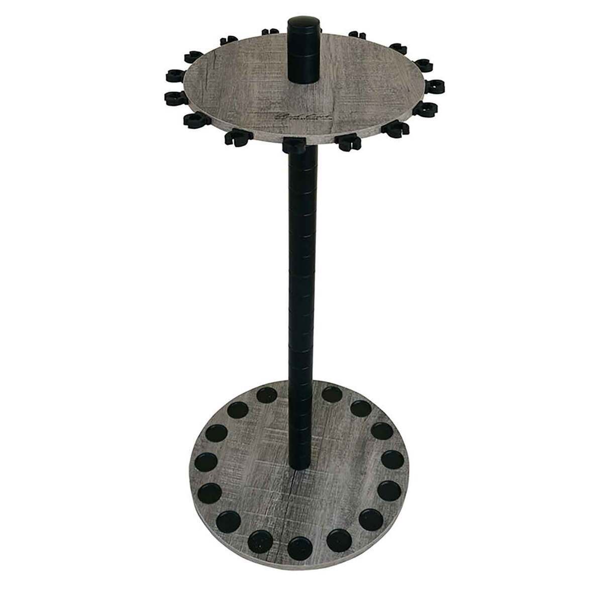 Rush Creek Creations Driftwood Round 16 Rod Rack With Steel Post 6in ...