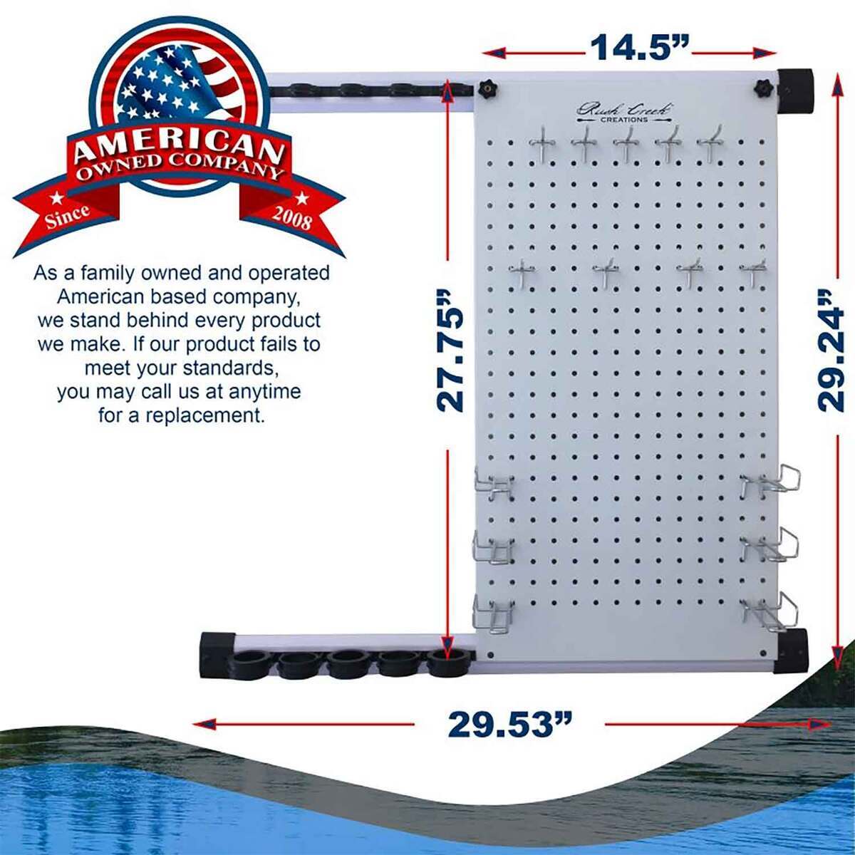 Rush Creek Creations No Limits 5 Rod and Tackle Storage Wall Rod Rack Rush Creek Creations No Limits 5 Rod and Tackle Storage Wall Rod Rack