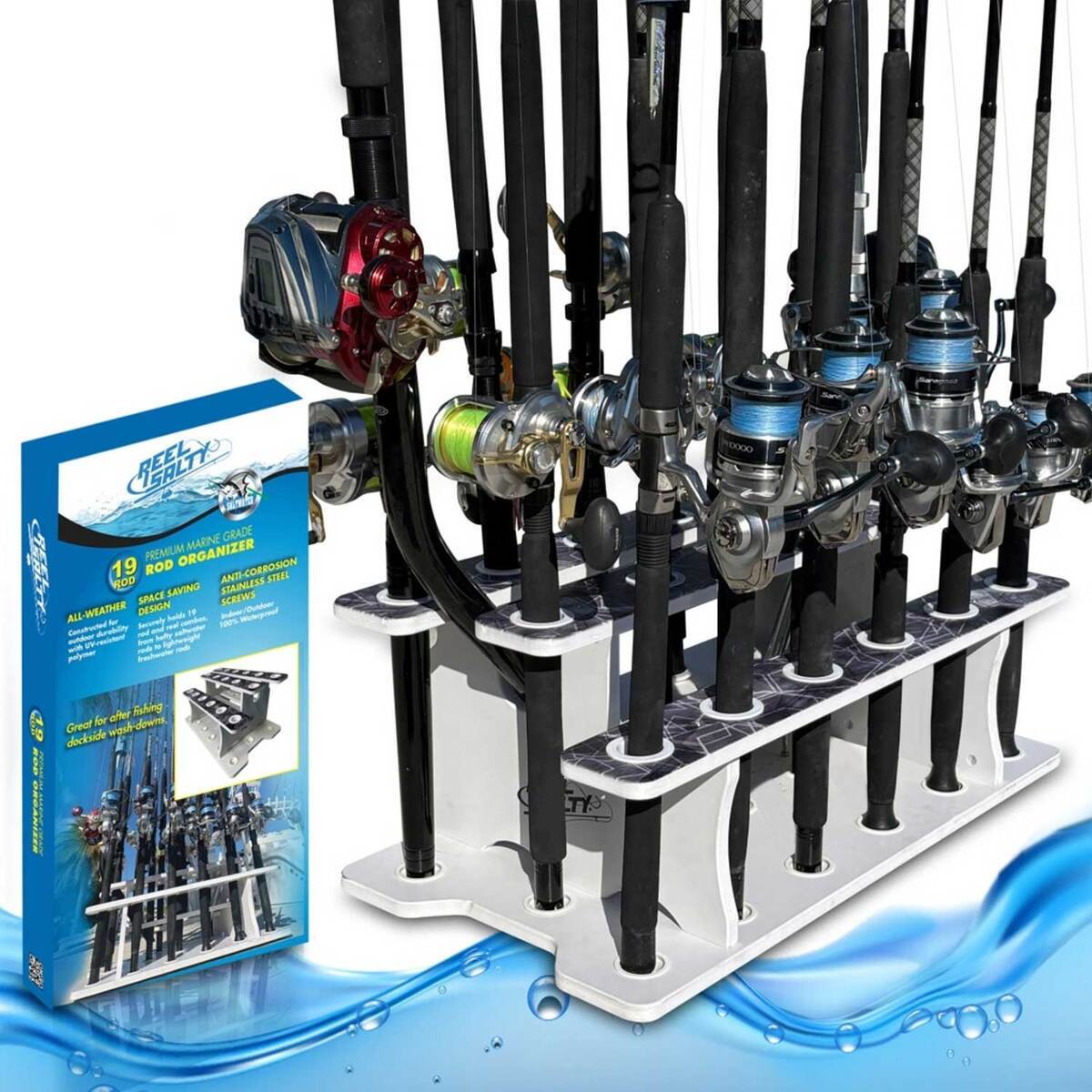 Rush Rod Rack Rush Creek Creations Reel Salty Rod Floor Rack - 19 Rod | Sportsman's ...