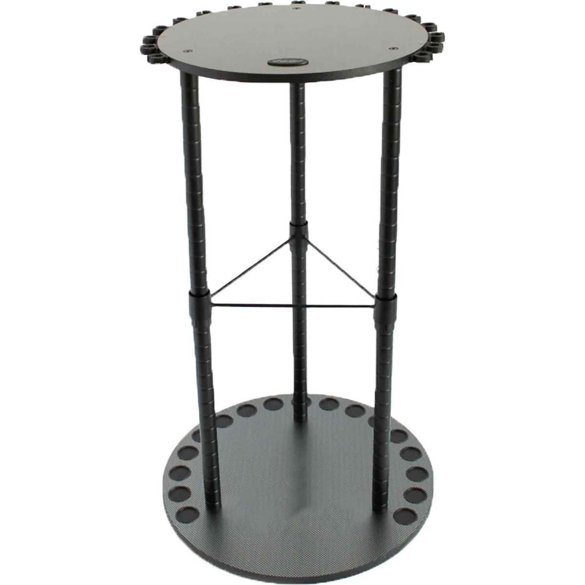 Rush Creek Creations Round Spinning 17 Rod Rack w/ Tackle Storage ...