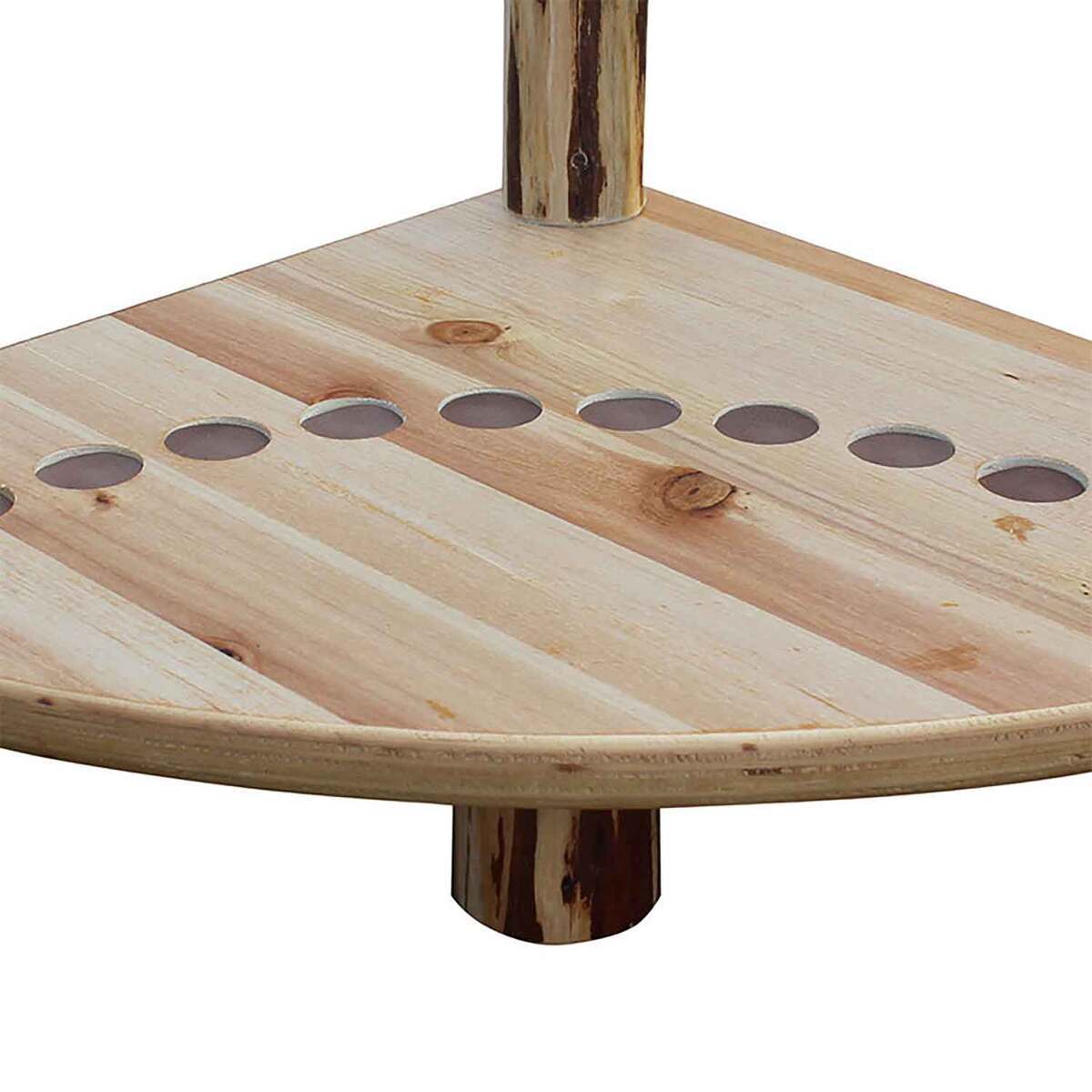 Rush Creek Creations Rustic Series Corner 12 Rod Rack - Rustic Rush Creek Creations Rustic Series Corner 12 Rod Rack - Rustic