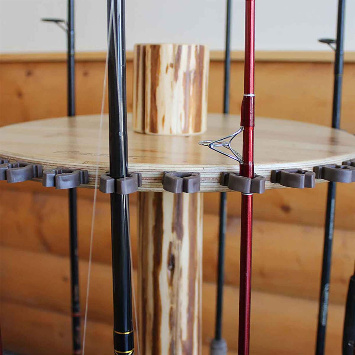 Rush Rod Rack Rush Creek Creations Rustic Spinning 30 Rod Rack | Sportsman's Warehouse