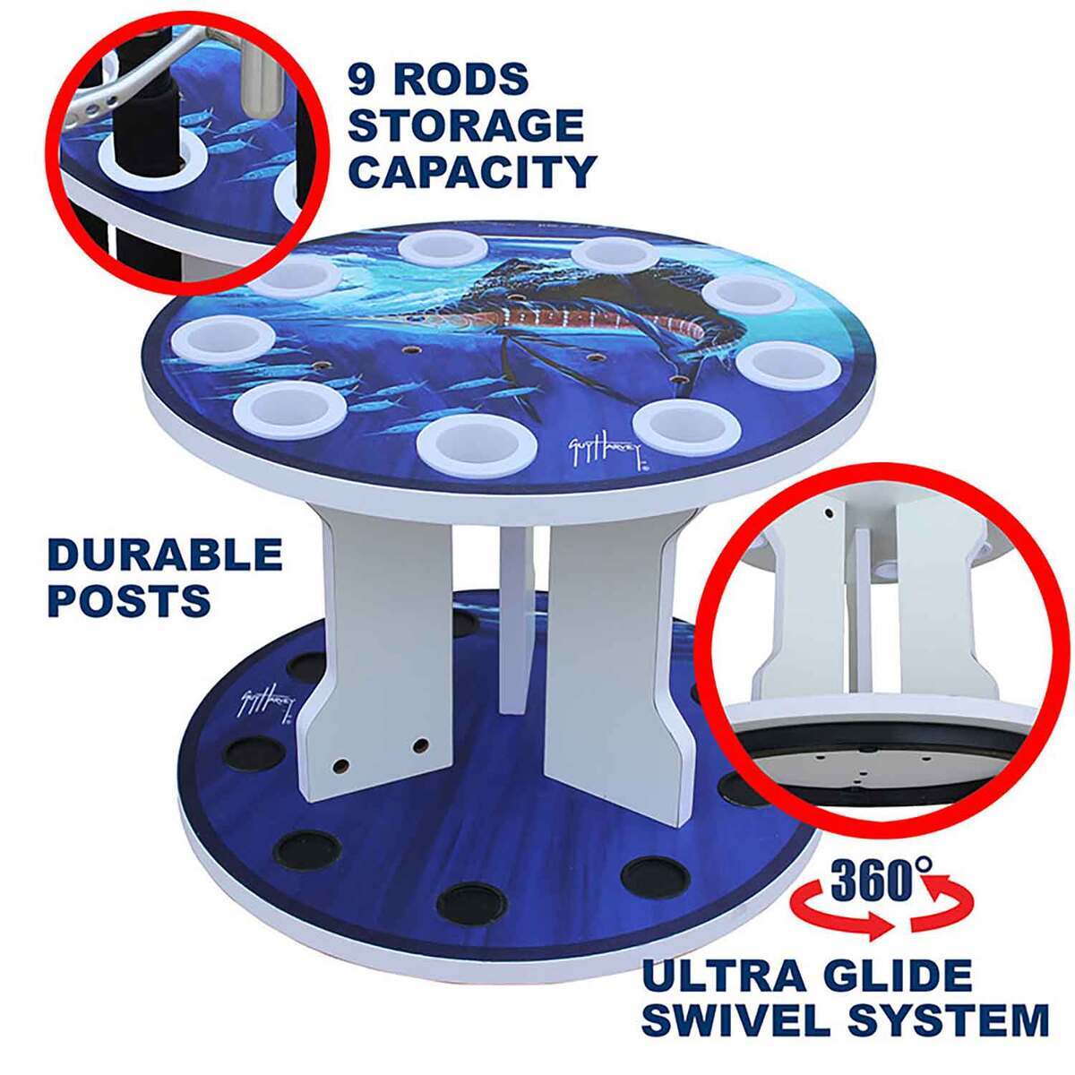 Rotating Rod 30 Degree Rod Holders Fishing Rod Rack Rush Creek