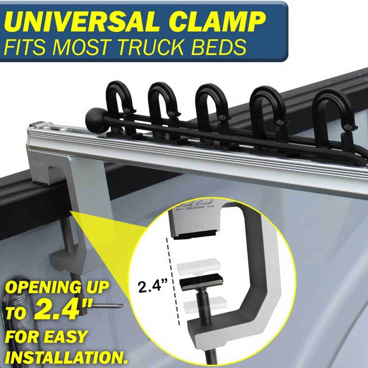 Rush Rod Rack Rush Creek Creations Truck Bed Fishing Rod Rack - 5 Rod | Sportsman's ...