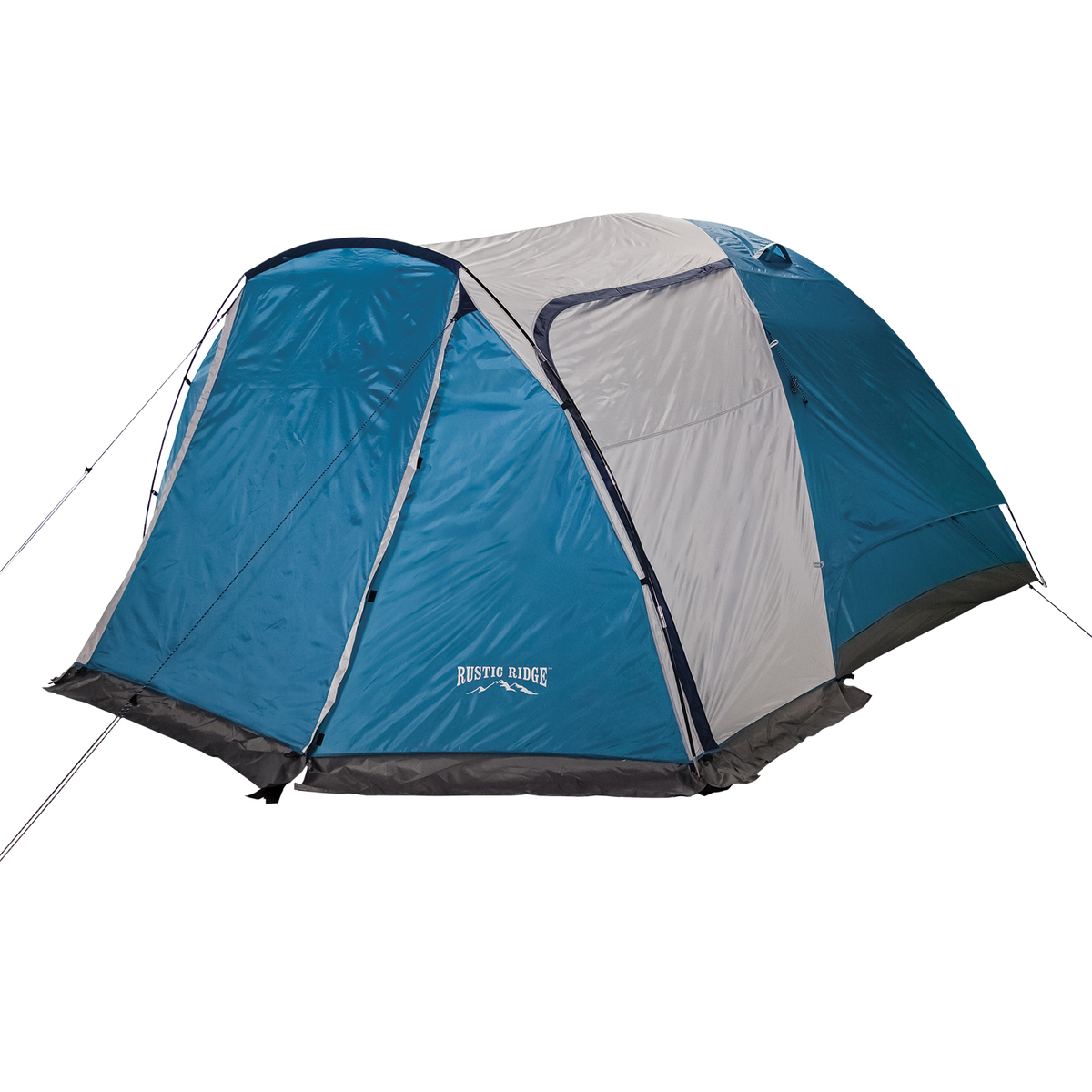Rustic Ridge Deluxe Dome 4-Person Camping Tent - Blue - Blue Rustic Ridge Deluxe Dome 4-Person Camping Tent - Blue - Blue