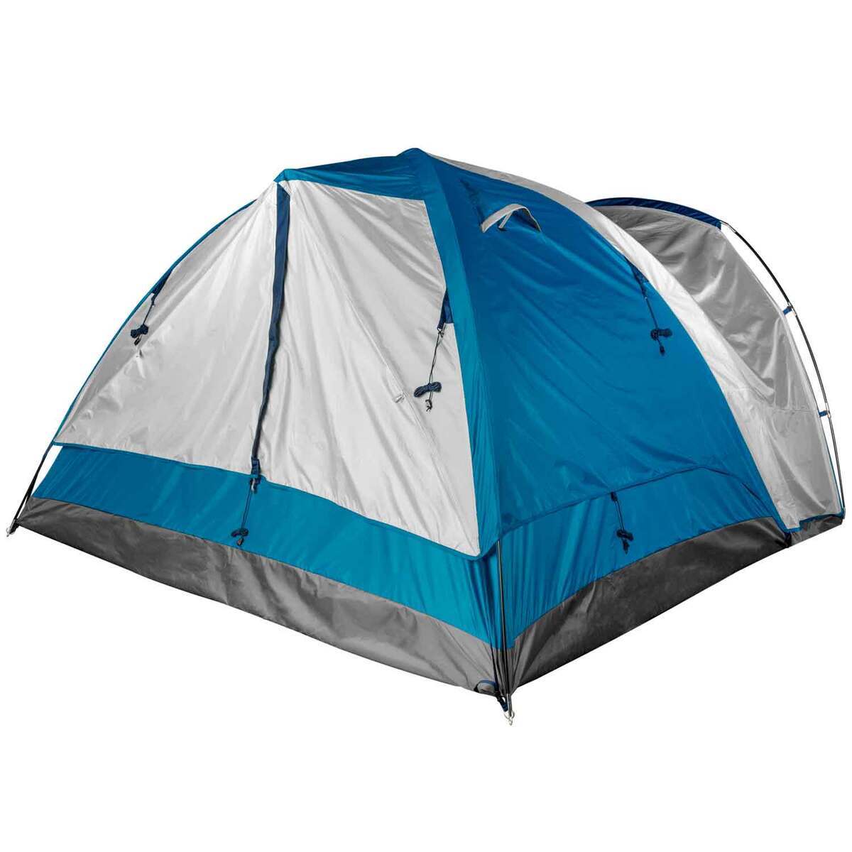 Rustic Ridge Deluxe Dome 4-Person Camping Tent - Blue - Blue Rustic Ridge Deluxe Dome 4-Person Camping Tent - Blue - Blue