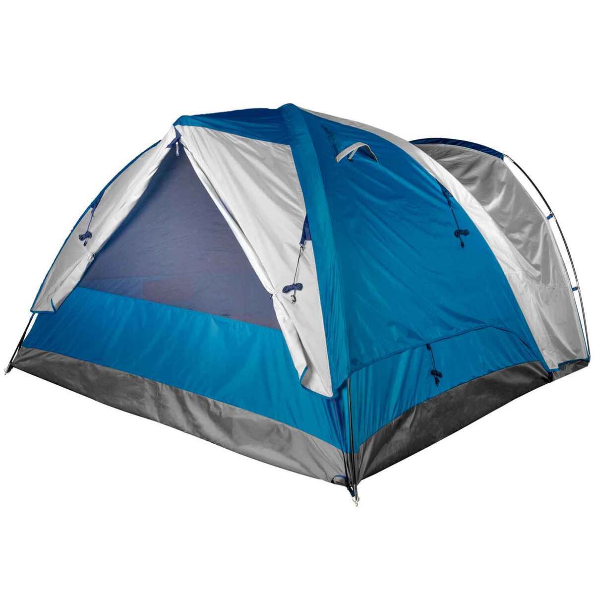 Rustic Ridge Deluxe Dome 4-Person Camping Tent - Blue - Blue Rustic Ridge Deluxe Dome 4-Person Camping Tent - Blue - Blue