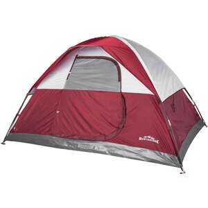 Rustic Ridge Dome 4-Person Camping Tent - Maroon