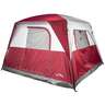 Rustic Ridge Cabin 6-Person Camping Tent - Maroon