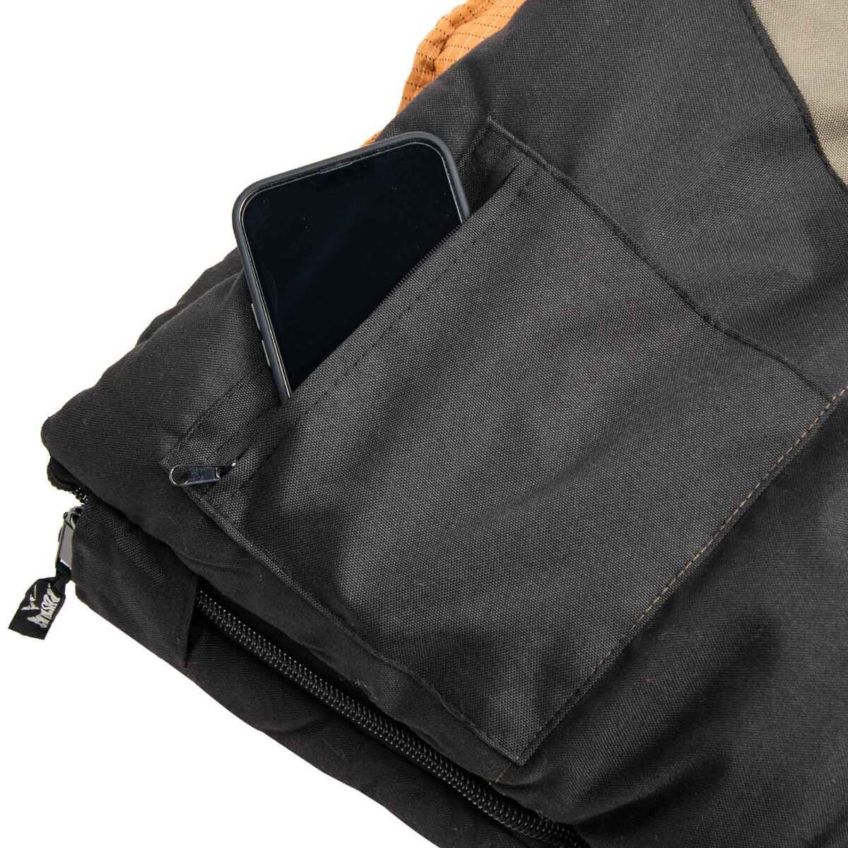 Rustic Ridge 7-in-1 System -40 Degree Long Rectangular Sleeping Bag - Olive/Black - Olive/Black Long Rustic Ridge 7-in-1 System -40 Degree Long Rectangular Sleeping Bag - Olive/Black - Olive/Black Long