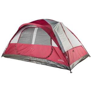 Rustic Ridge Dome 8-Person Camping Tent - Maroon
