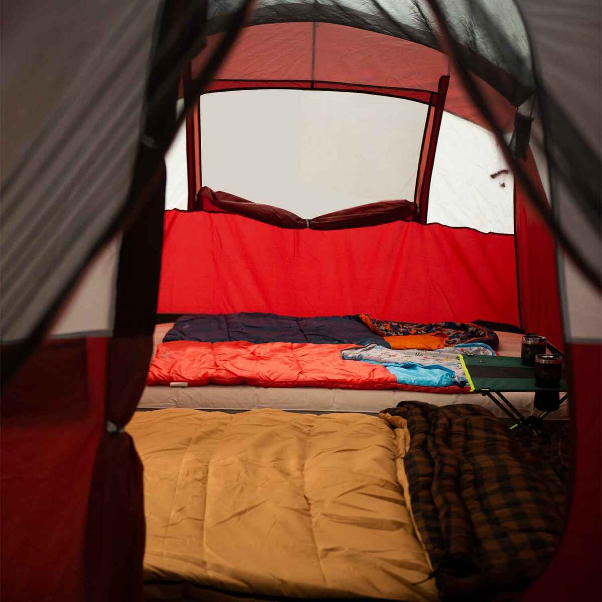 Rustic Ridge Tunnel 8-Person Camping Tent - Maroon - Maroon Rustic Ridge Tunnel 8-Person Camping Tent - Maroon - Maroon