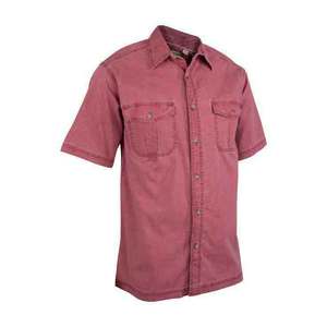 Rustic Ridge Men's Cotton Button Up Short Sleeve Shirt