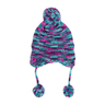Rustic Ridge Girls' Knit Multi Color Pomp Hat - Multi Color One size fits most