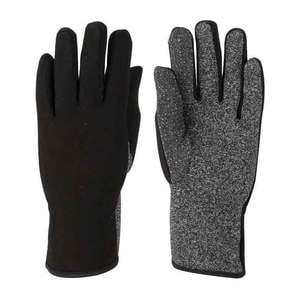 Rustic Ridge Men's Fleece Gloves - Black - One Size Fits Most