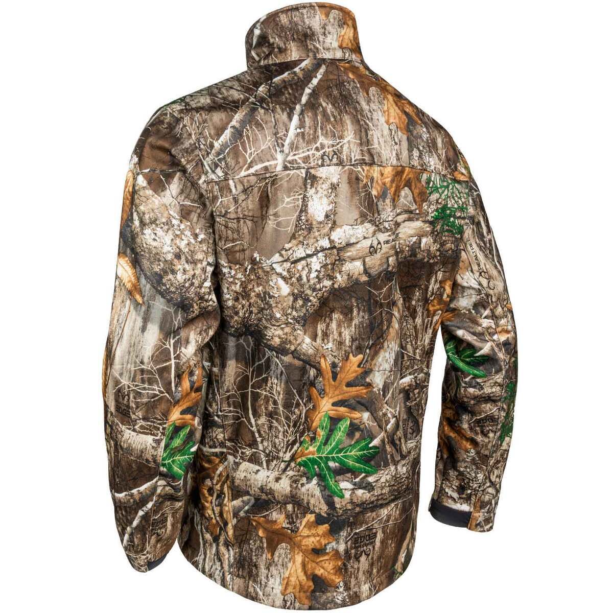 Rustic Ridge Men's Realtree Edge Softshell Windproof Hunting Jacket ...