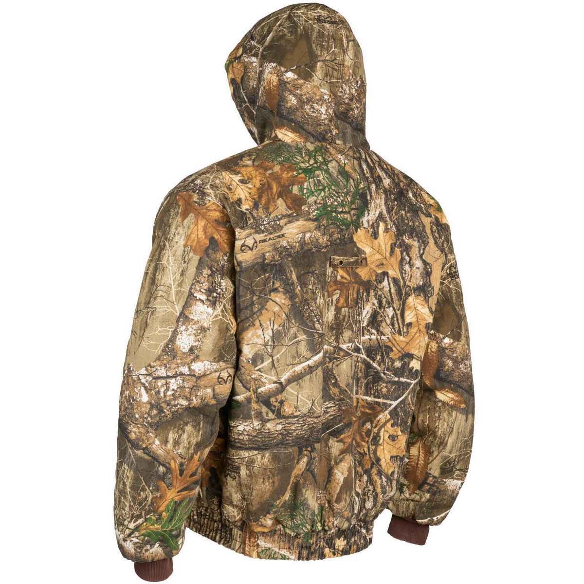 Rustic Ridge Men's Realtree Edge Quilted Bomber Hunting Jacket ...