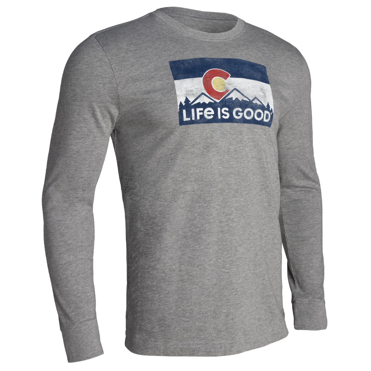 Life Is Good Men's Colorado Flag Long Sleeve Casual Shirt Life Is Good Men's Colorado Flag Long Sleeve Casual Shirt