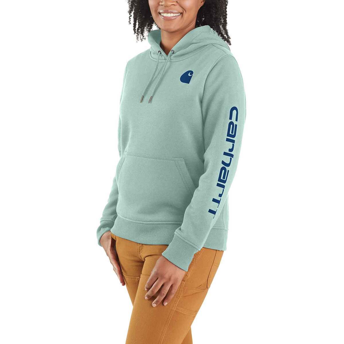 Carhartt Women's Logo Sleeve Graphic Work Hoodie Carhartt Women's Logo Sleeve Graphic Work Hoodie