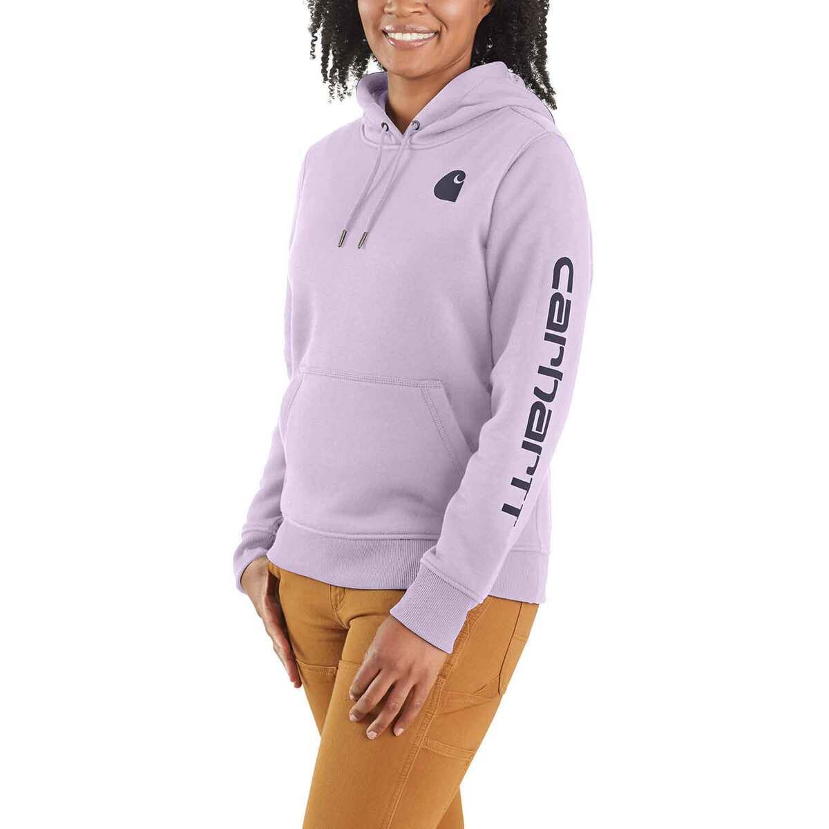 Carhartt Women's Logo Sleeve Graphic Work Hoodie Carhartt Women's Logo Sleeve Graphic Work Hoodie