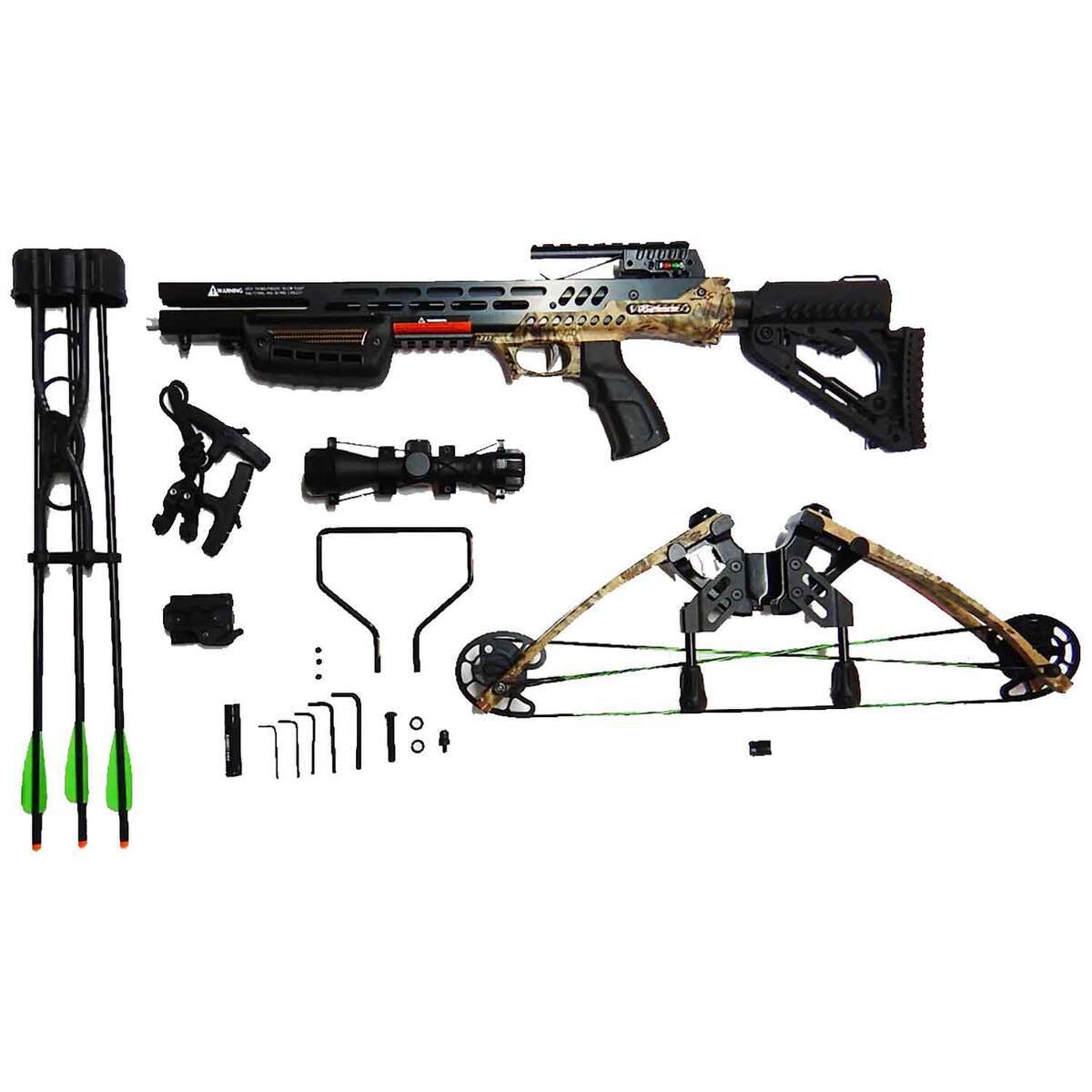 SA Sports Empire Hellhound 370 Kryptek Highlander Camo Crossbow - Camo SA Sports Empire Hellhound 370 Kryptek Highlander Camo Crossbow - Camo