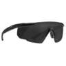 Wiley X Saber Advanced Shooting Glasses - Black/Clear and Smoke Grey - Black