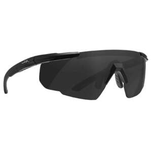 Wiley X Saber Advanced Shooting Glasses - Black/Clear and Smoke Grey