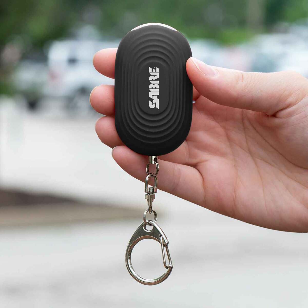 SABRE 2-in-1 Personal Alarm with LED Light and Snap Hook - Black SABRE 2-in-1 Personal Alarm with LED Light and Snap Hook - Black