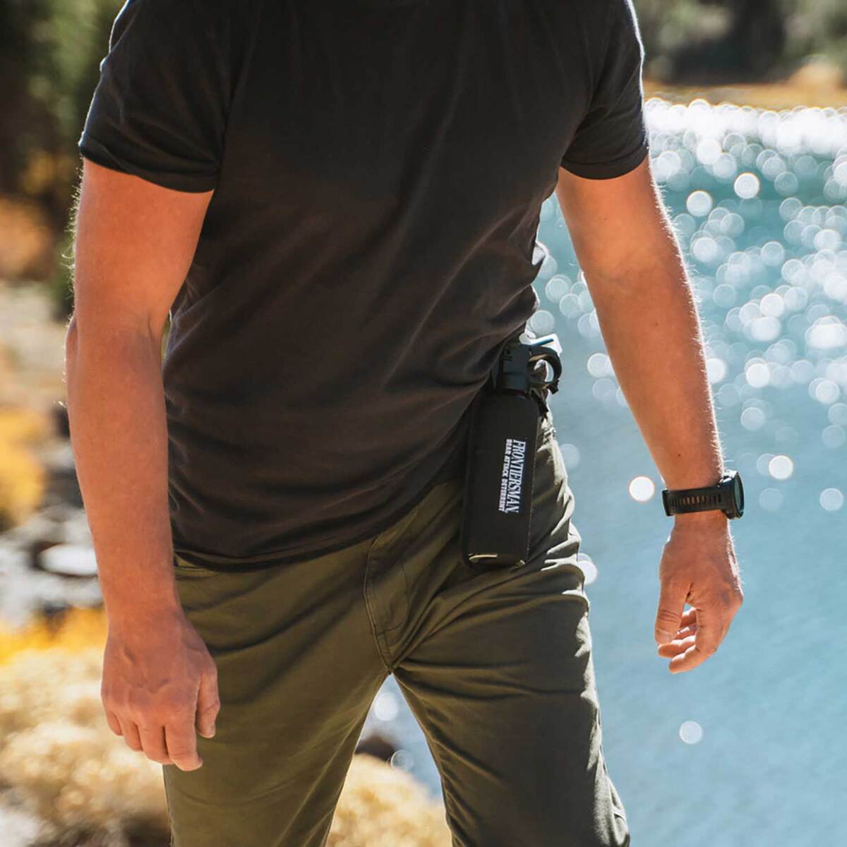 SABRE Frontiersman Max Bear and Mountain Lion Spray with Belt Holster - 7.9oz - 7.9oz SABRE Frontiersman Max Bear and Mountain Lion Spray with Belt Holster - 7.9oz - 7.9oz
