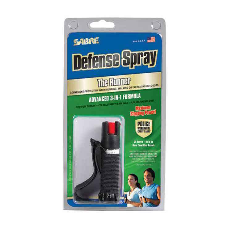SABRE Jogger Pepper Spray - Black 0.67oz SABRE Jogger Pepper Spray - Black 0.67oz