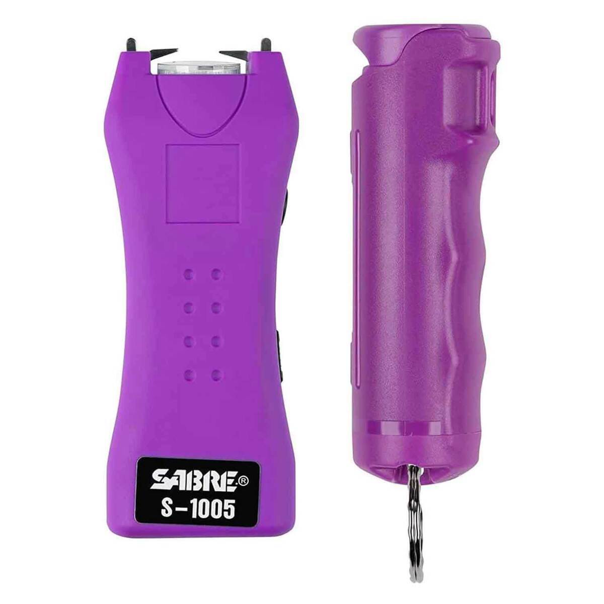 SABRE Pepper Spray & Stun Gun with Flashlight Self-Defense Kit - 0.54oz - Purple 0.54oz SABRE Pepper Spray & Stun Gun with Flashlight Self-Defense Kit - 0.54oz - Purple 0.54oz