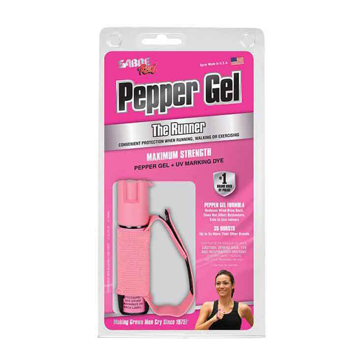 SABRE Runner Pepper Spray with Adjustable Hand Strap - Pink 0.75oz SABRE Runner Pepper Spray with Adjustable Hand Strap - Pink 0.75oz